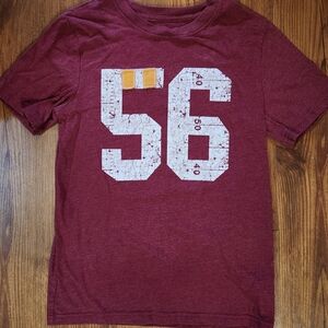 Cat & Jack Burgundy Number Graphic Tee